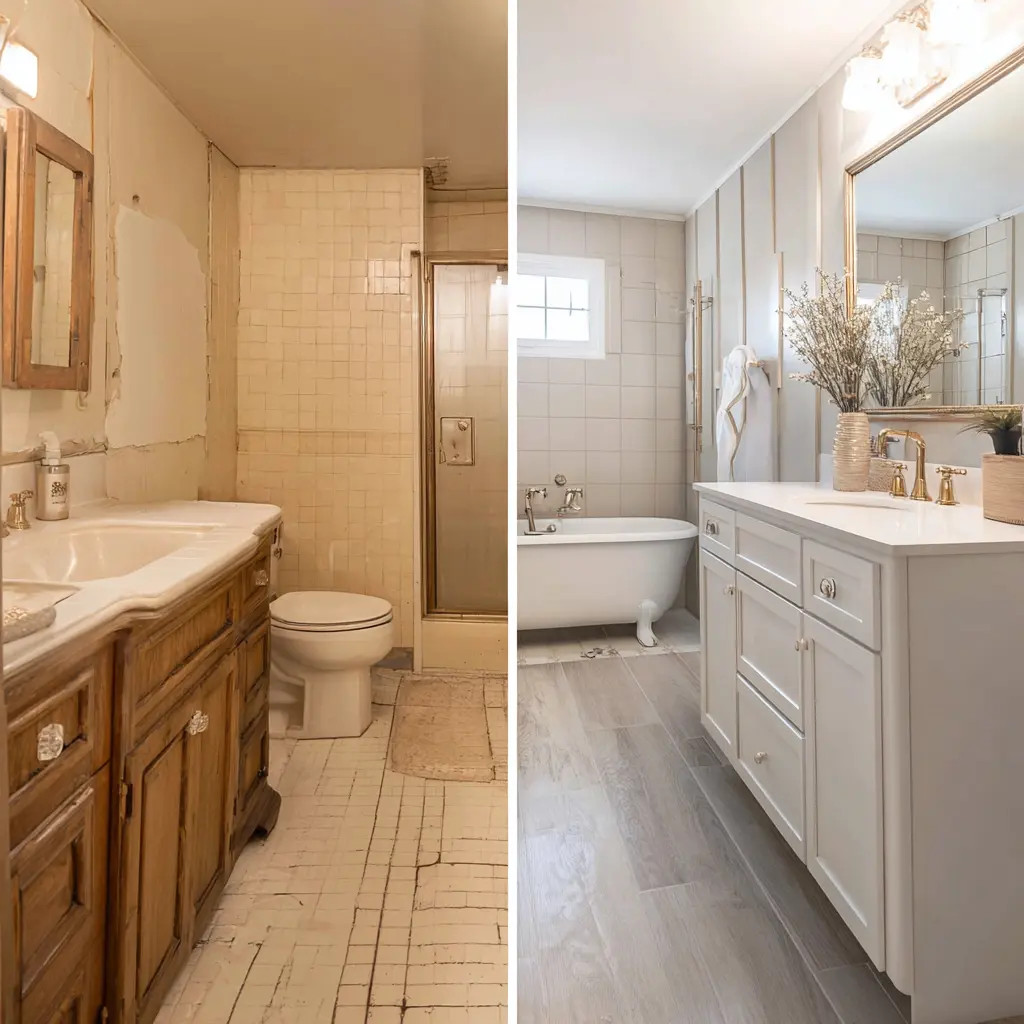 bathroom remodeling before and after