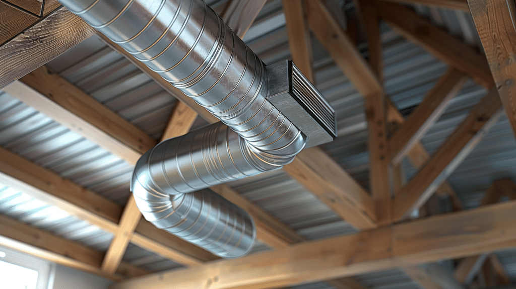 Inline bathroom exhaust fan installation in San Jose